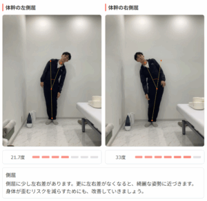 AI姿勢評価体幹